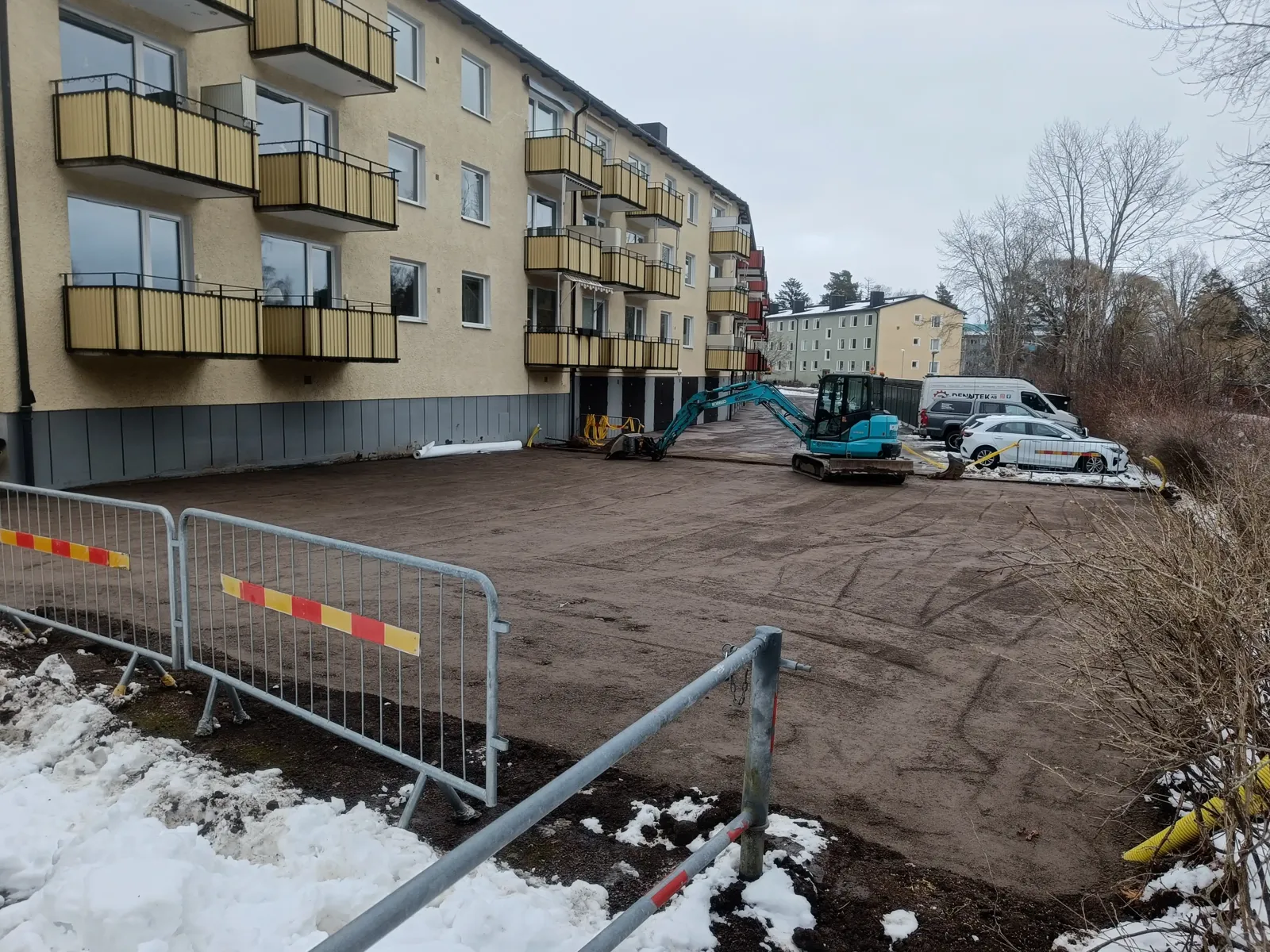 Anläggning av parkeringsyta åt BRF i Johannelund, Linköping